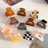 Retro Semicircle Hair Clip Claw For Girls - Small Shark Clip