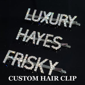 Unique Zirconia Word Hair clip Personalized Letters Hair Pin