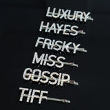 Unique Zirconia Word Hair clip Personalized Letters Hair Pin