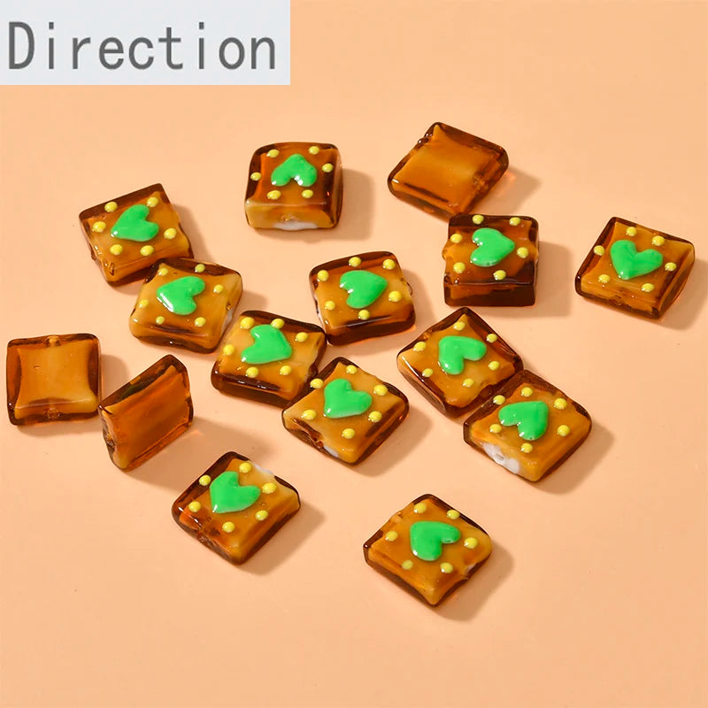 Glass Straight Hole Beads Diy Beading Material
