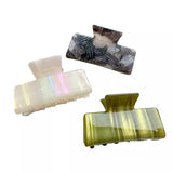 6.6cm Stripe Hair Clip Claw Acetic Acid Shark Clip Accessorie