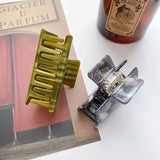 6.6cm Stripe Hair Clip Claw Acetic Acid Shark Clip Accessorie