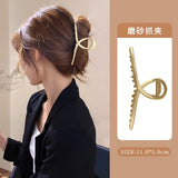 Pearl Big Claw Clip Metal Square Hairpins