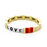 Bohemia Colorful Enamel Strand Bracelet for Women