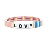 Bohemia Colorful Enamel Strand Bracelet for Women