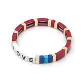 Bohemia Colorful Enamel Strand Bracelet for Women