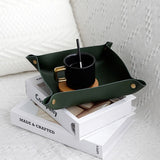 Leather Portable Storage Box Jewelry Viewing Pallet