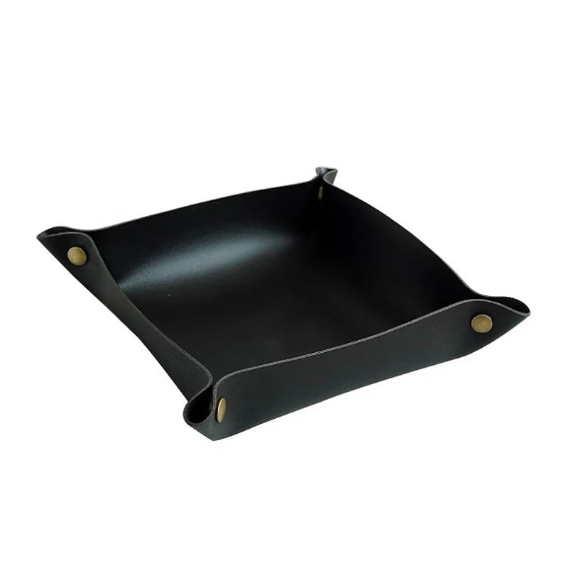 Leather Portable Storage Box Jewelry Viewing Pallet