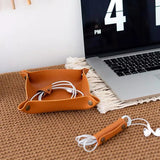 Leather Portable Storage Box Jewelry Viewing Pallet