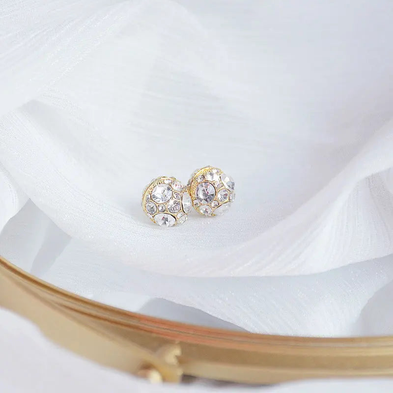 14K Plated Non Pierced Minimalist Round Magnet Earrings