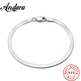 925 Sterling Silver Bracelet 4mm20cm Snake Bone Bracelet