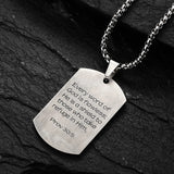 Hip-Hop Stainless Steel Army Cross Pendant Necklace for Men's