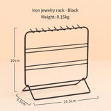 Iron Metal Hanging Jewelry Organizer for Earrings, Necklaces, Bracelets
