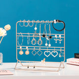Iron Metal Hanging Jewelry Organizer for Earrings, Necklaces, Bracelets