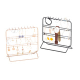 Iron Metal Hanging Jewelry Organizer for Earrings, Necklaces, Bracelets