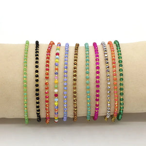Rose Crystal Steel Bracelet Bead String Ornament