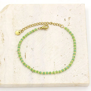 Rose Crystal Steel Bracelet Bead String Ornament