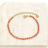 Rose Crystal Steel Bracelet Bead String Ornament