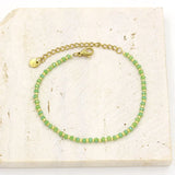 Rose Crystal Steel Bracelet Bead String Ornament