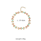 Leisure Punk Rainbow Metal Necklace for Girls