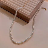 High-cold Style Pearl Necklace Niche South Korea Noble Temperament