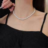 High-cold Style Pearl Necklace Niche South Korea Noble Temperament