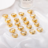 Stainless Steel Rings For Women Men Bee Planet Butterfly Ring