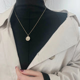 Wind Personality Coin Necklace Queen Head Portrait Set