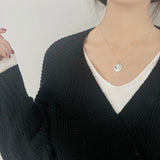 Wind Personality Coin Necklace Queen Head Portrait Set