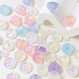 Acrylic Plated Love Beaded Beads DIY Jewelry Materials