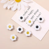 Ceramic Retro Flower Smile Face Bead DIY Jewelry Accessories