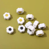 Ceramic Retro Flower Smile Face Bead DIY Jewelry Accessories