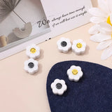 Ceramic Retro Flower Smile Face Bead DIY Jewelry Accessories
