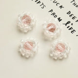 Retro Crystal Studs Flower DIY Jewelry Earrings Accessories