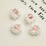 Retro Crystal Studs Flower DIY Jewelry Earrings Accessories
