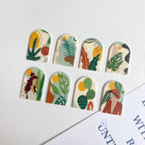 Women Plant Landscape Acrylic Pendant DIY Jewelry Earrings