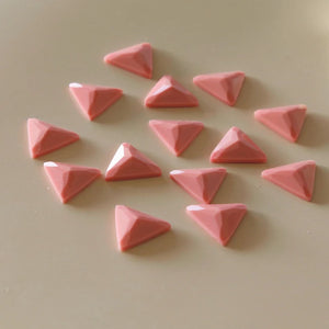 Gray Powder Triangle DIY Earrings Jewelry Materials