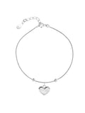 925 Silver Bracelet w/ Shell Love Pendant for Girlfriend