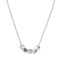 Geometric Sterling Silver 925 Necklace with Clavicle Chain for Women