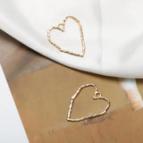 Geometric Love Peach Heart Pendant Earrings DIY Jewelry Accessories