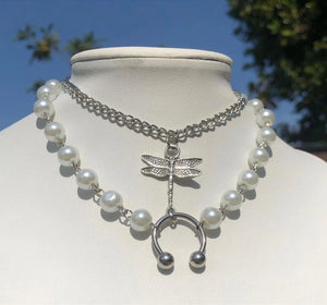 Ins Wind Multi-Layer Dragonfly Pendant Necklace for Women