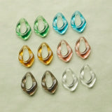 Resin Frame Water Droplets Earring Material