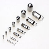 1-6mm Stainless Steel Clasps Hooks Cords End Caps For Jewelry Making