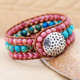 Vintage Leather Wrap Bracelet Bohemia Woven Bracelet Women Jewelry