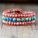 Vintage Leather Wrap Bracelet Bohemia Woven Bracelet Women Jewelry