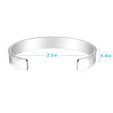 Cuff Bracelet: Sister by Heart, Personalized Gift for Her