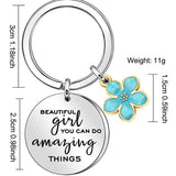 Empowering Girl Keychain: Amazing Things Await You