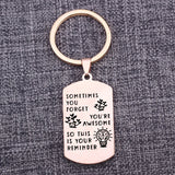 Inspirational Keyring - Engrave: SOMETIMES YOU FORGET YOU'RE AWESOME