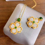 Hetian Jade Flower Necklace Pendant, Chinese Palace Jewelry