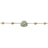 Ice Seed Chalcedony Jade Buddha Bracelet Silver Jewelry